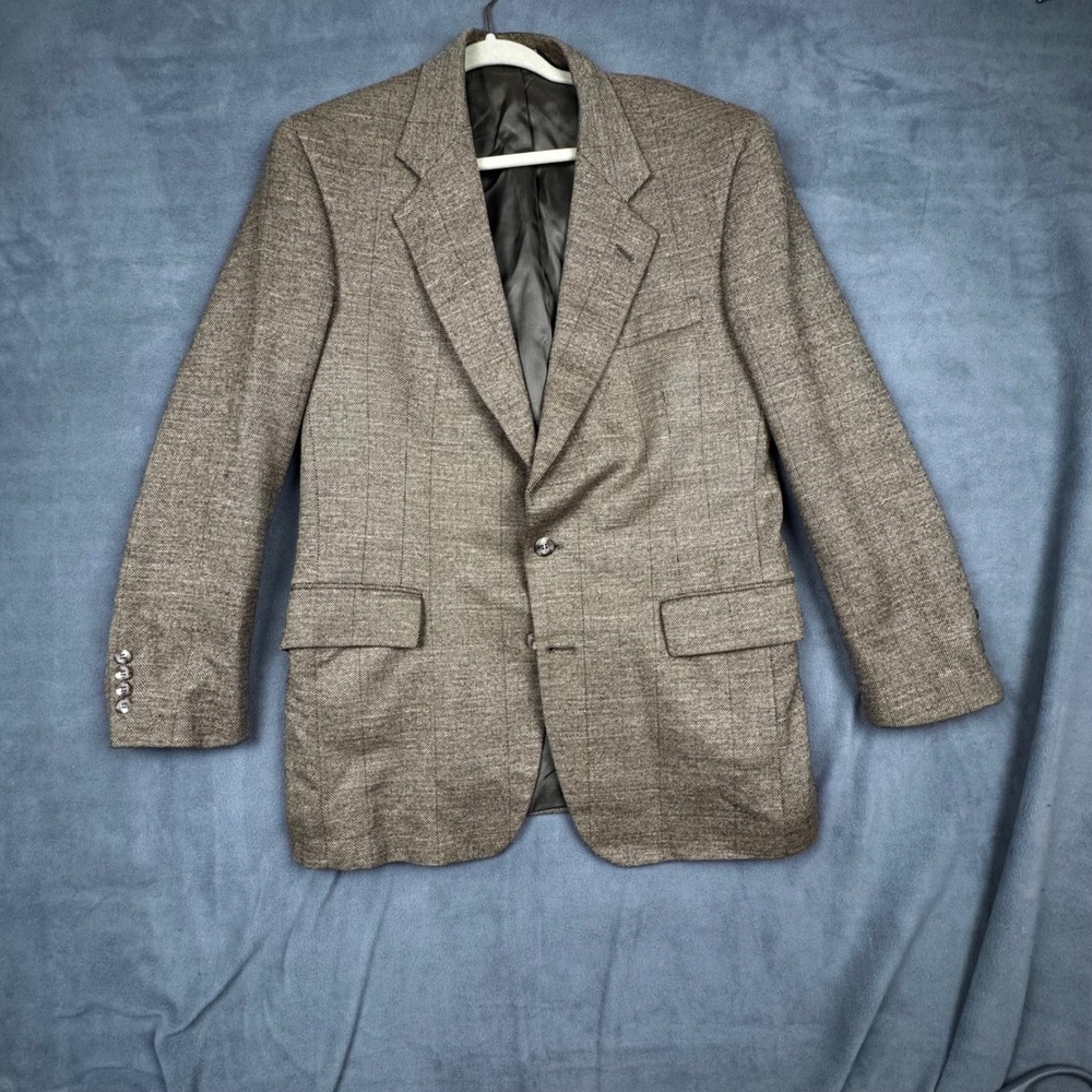 Jos. A. Bank‎ Executive Collection Brown Wool Silk Linen Blazer 40R Gordon